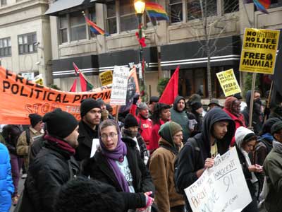 Dec6 2008 Marching on the Federal Building in Philadelphia